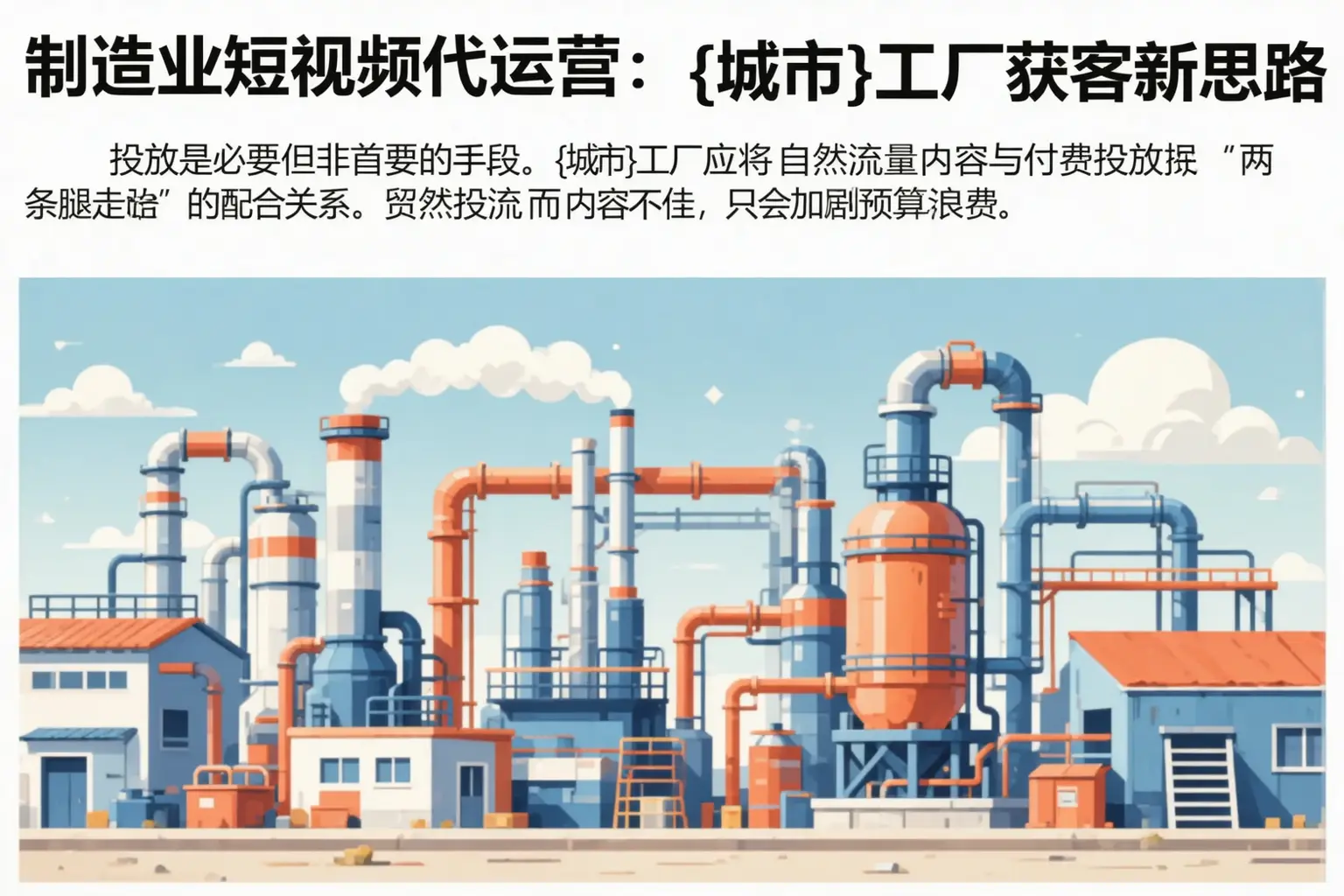 制造业短视频代运营:澄城工厂获客新思路